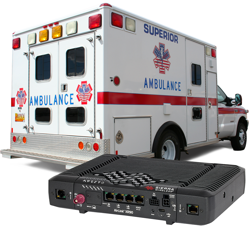 ambulance ems and Sierra Wireless AirLink XR90